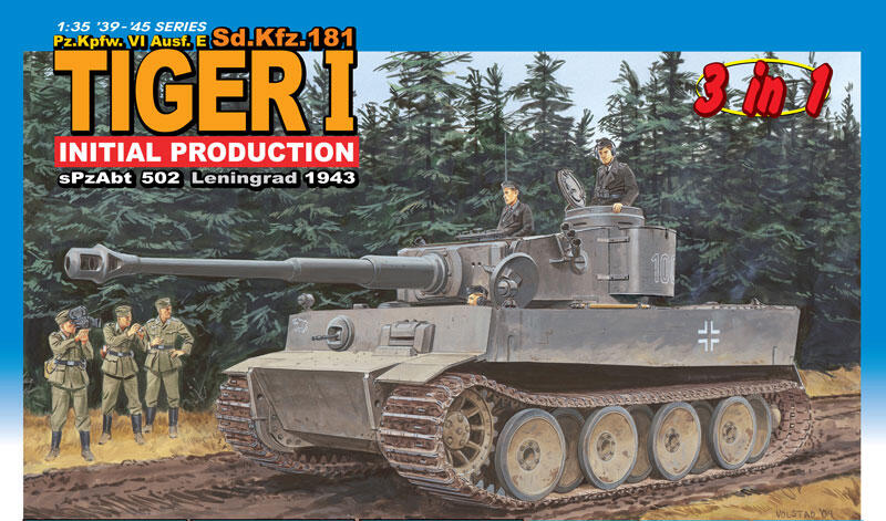 Dragon - 6252 - SD.KFZ.181 TIGER I INITIAL TYP 1:35
