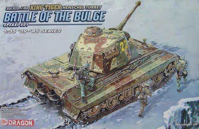 Dragon - 6254 - Sd.Kfz.182 KINGTIGER HENSCHEL TURRET, sPzAbt.501 (BATTLE OF THE BULGE) 1:35