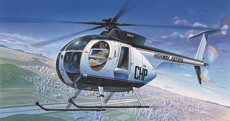 Academy - 12249 - HUGHES 500D POLICE HELICOPTER 1:48