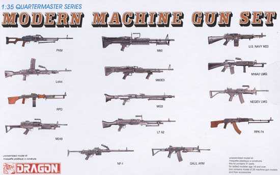 Dragon - 3806 - MODERN MACHINE GUN SET 1:35
