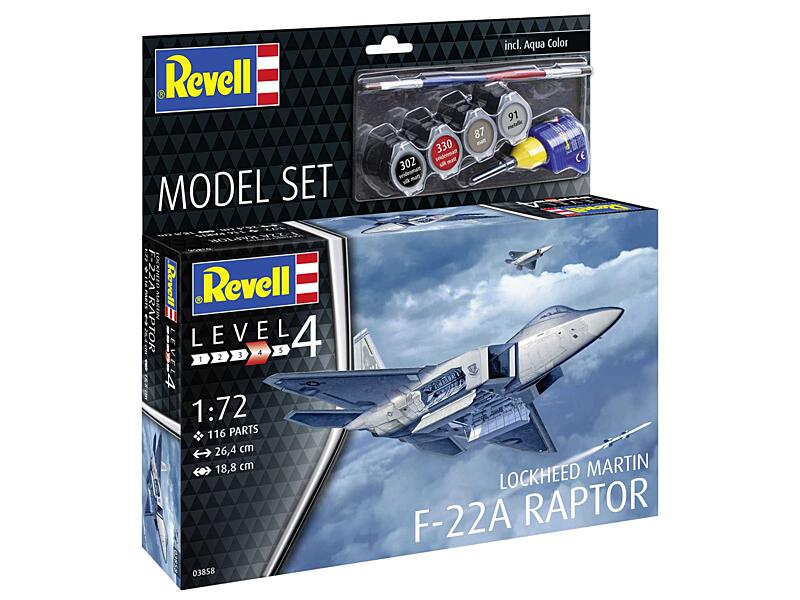 Revell - 63858 - Lockheed Martin F-22A Raptor 1:72