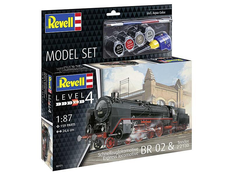 Revell - 62171 - Express Locomotive BR02&Tender 22 T30 1:87