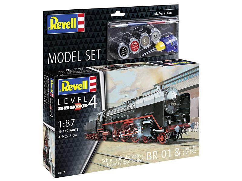 Revell - 62172 - Express Locomotive BR01&Tender 22 T32 1:87