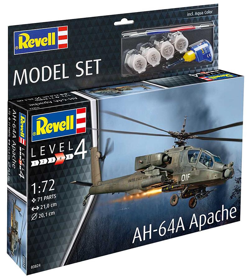 Revell - 63824 - AH-64A Apache 1:72