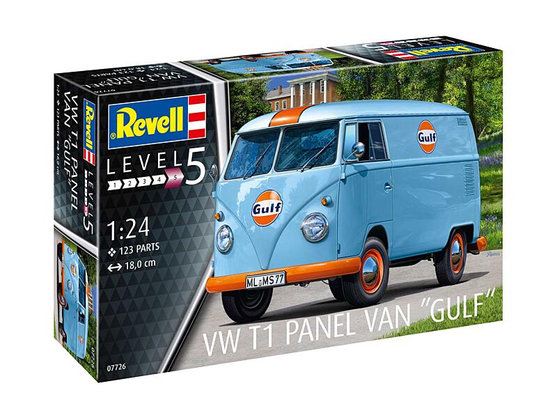 Revell - 07726 - VW T1 panel van (Gulf Decoration) 1:24