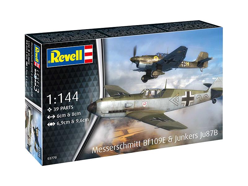 Revell - 03770 - Messerschmitt Bf109E & Junkers Ju87B Stuka 1:144