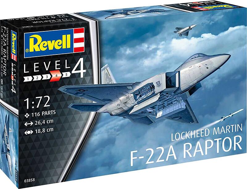 Revell - 03858 - Lockheed Martin F-22A Raptor 1:72