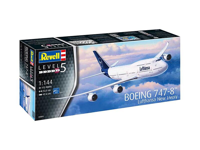 Revell - 03891 - Boeing 747-8 Lufthansa New Livery 1:144
