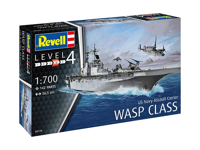 Revell - 05178 - Assault Carrier USS WASP CLASS 1:700