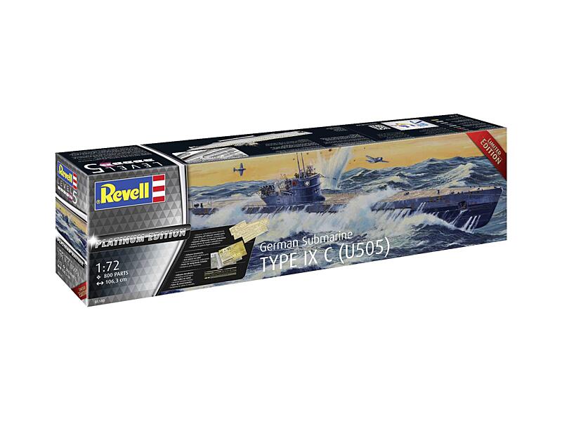 Revell - 05180 - Type IX C Platinum Edition 1:72