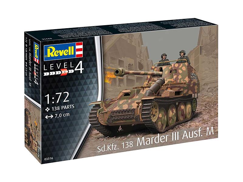 Revell - 03316 - Sd. Kfz. 138 Marder III Ausf. M 1:72