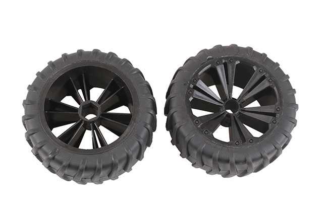 Revell - 47209 - Set 2x Wheel for Monster, black