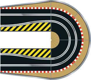 Rozšíření trati Scalextric C8195 - Hairpin Curve Track Accessory Pack