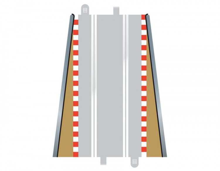 Rozšíření trati Scalextric C8233 - Lead in Lead Out Border Barrier