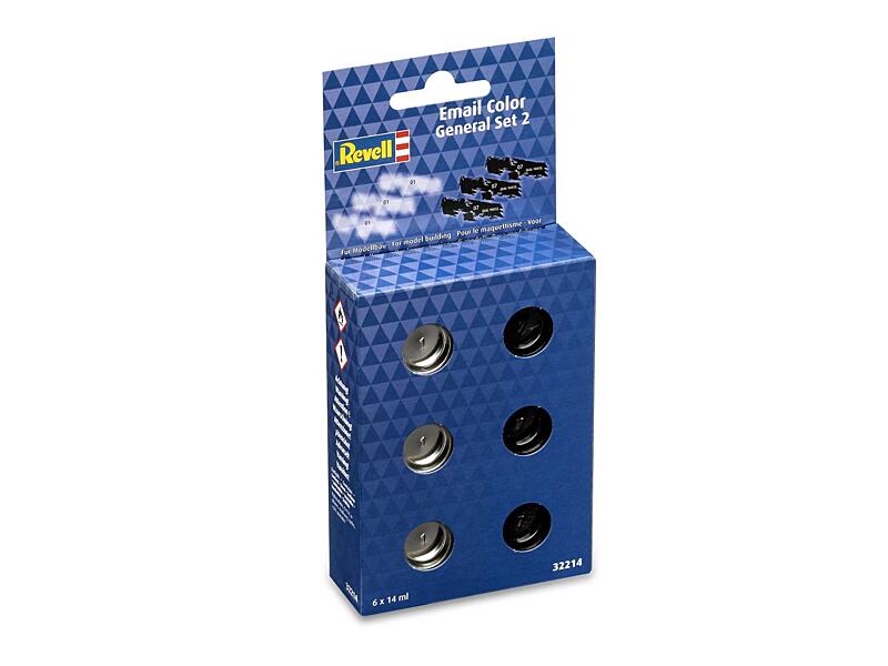 Revell - Sada barev Email Color 32214 - General Set 2 - Gloss 6 x 14ml