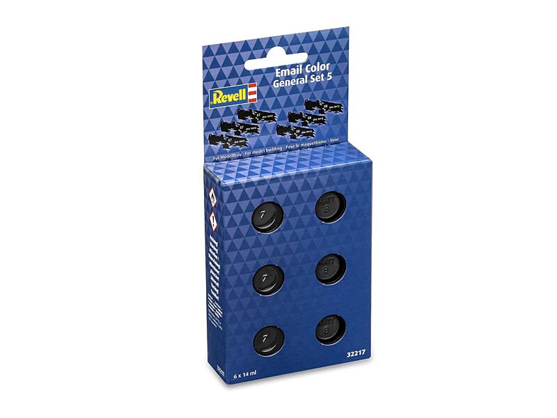 Revell - Sada barev Email Color 32217 - General Set 5 - Gloss/Matt 6 x 14ml