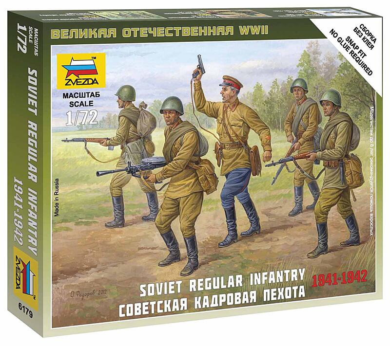 Zvezda - 6179 - Soviet Regular Infantry 1941-42 1:72
