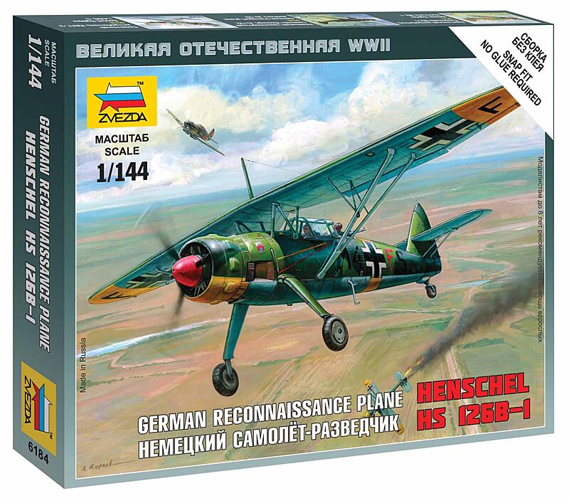 Zvezda - 6184 - Henschel HS-126B 1:144