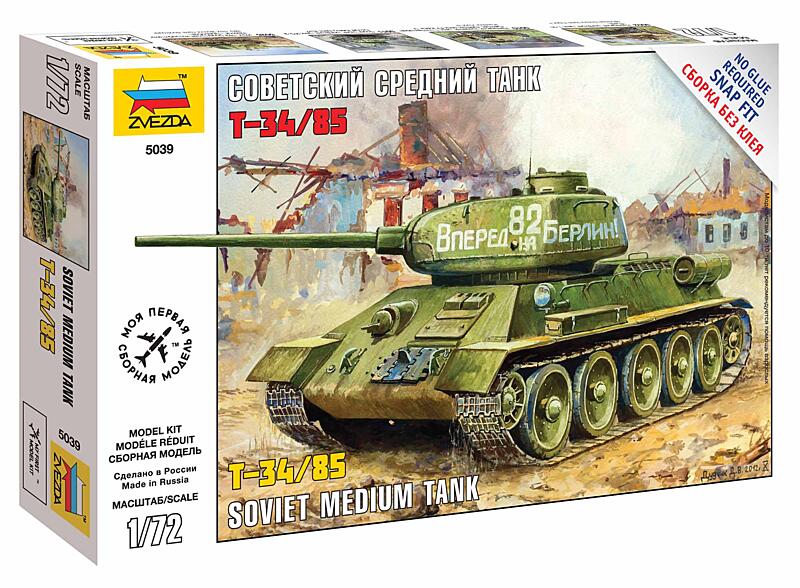 Zvezda - 5039 - T-34/85 1:72
