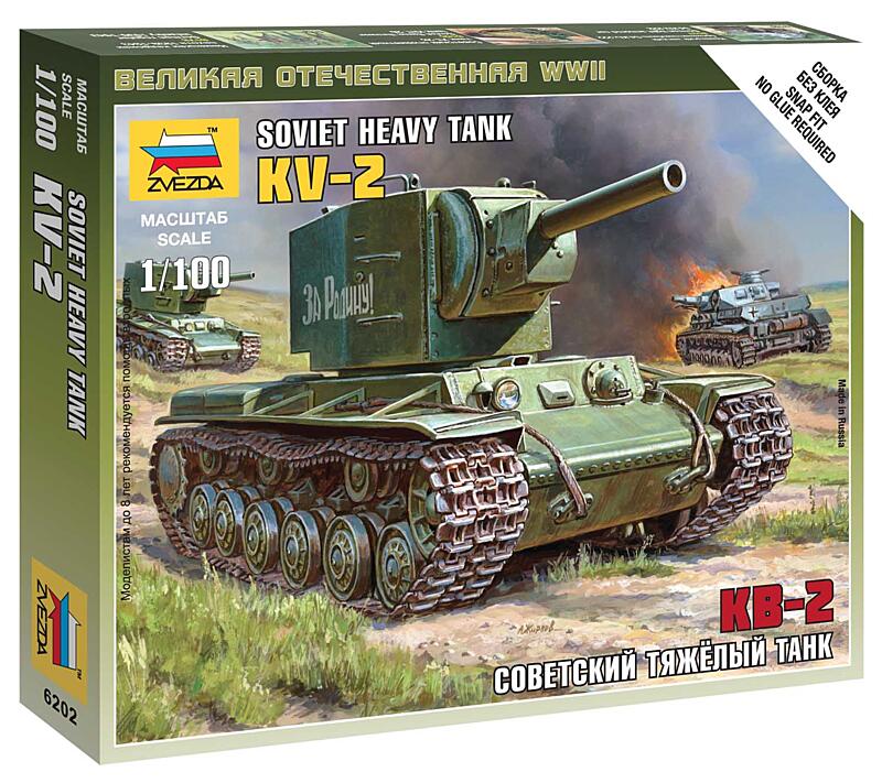 Zvezda - 6202 - Soviet Tank KV-2 1:100