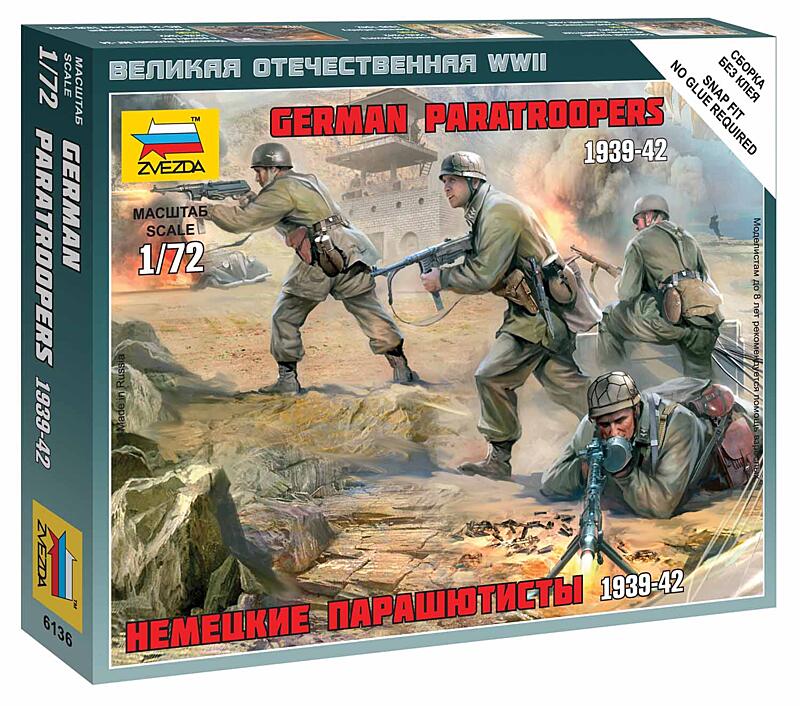 Zvezda - 6136 - German Paratroops 1:72