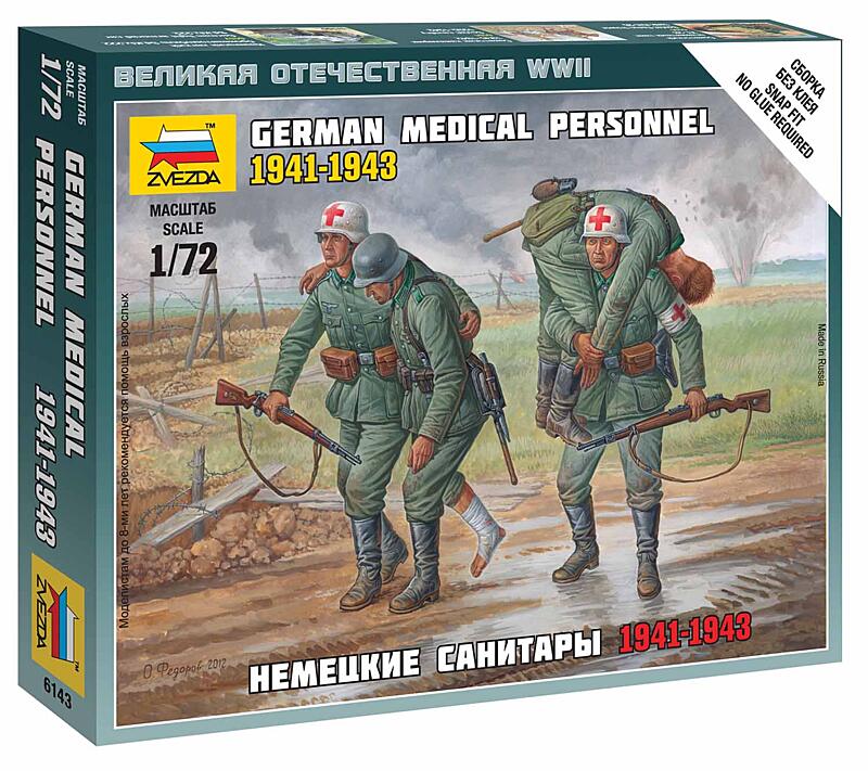 Zvezda - 6143 - German Medical Personnel 1941-43 1:72