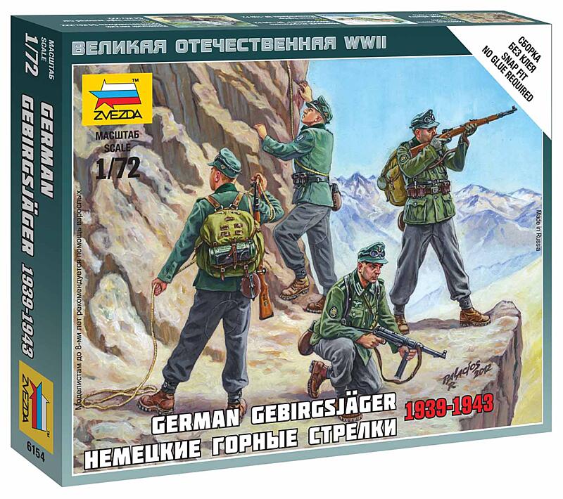 Zvezda - 6154 - German Gebirgsjäger 1:72