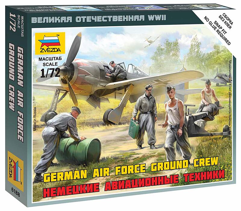 Zvezda - 6188 - German airforce ground crew 1:72