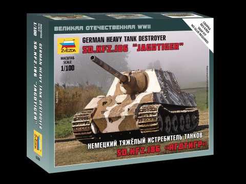 Zvezda - 6206 - Sd.Kfz.186 Jagdtiger Heavy Tank Destroyer 1:100
