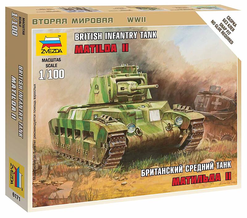 Zvezda - 6171 - British Tank Matilda II 1:100