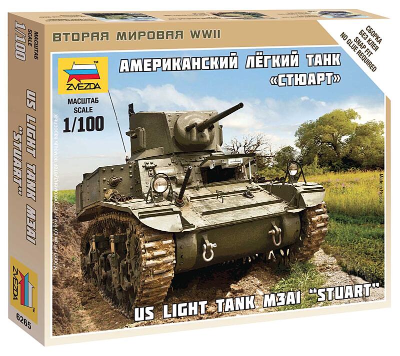 Zvezda - 6265 - Stuart US-Tank 1:100