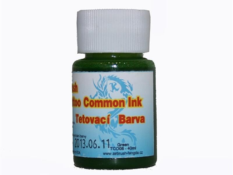 Golden Phoenix - Airbrush barva pro dočasné tetování - green 40 ml