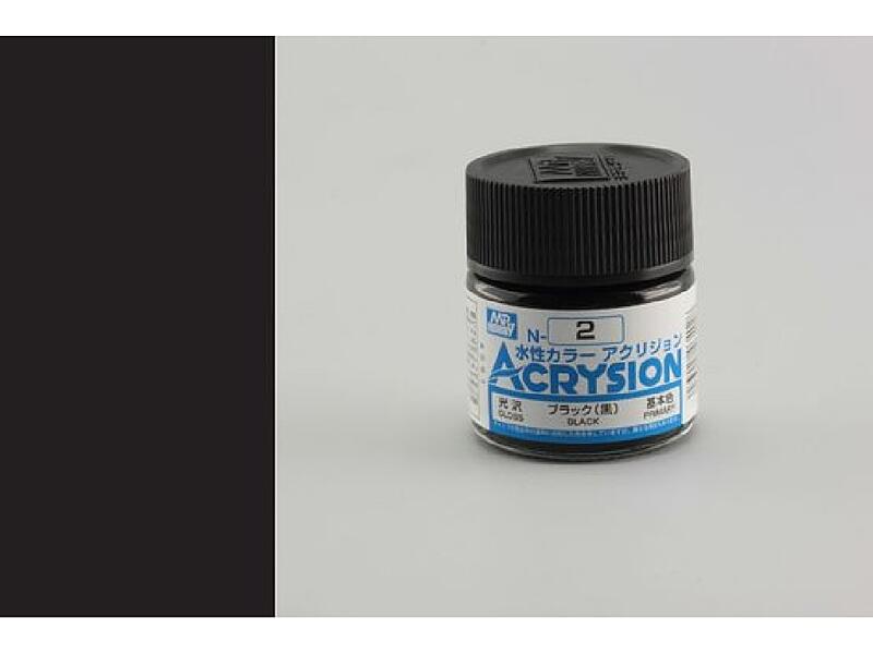 Gunze - Acrysion - N002 - Black - Černá 10ml