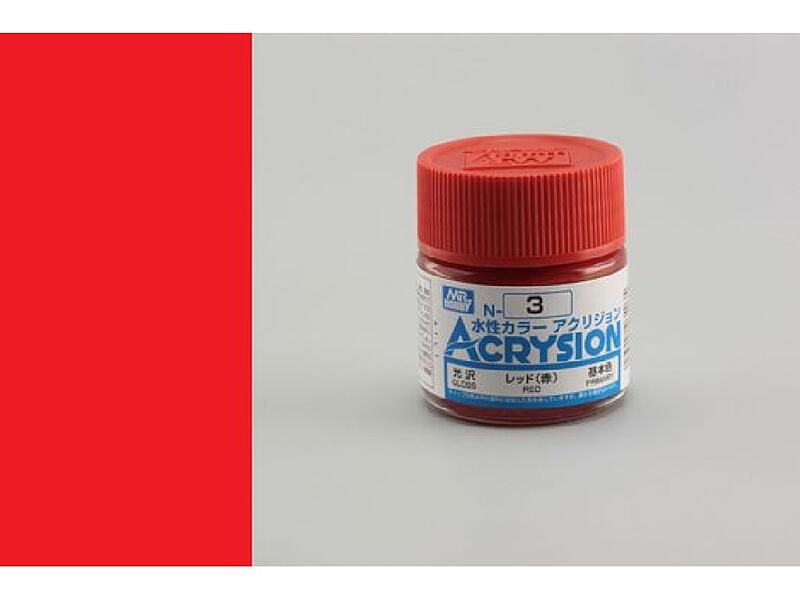Gunze - Acrysion - N003 - Red - Červená 10ml