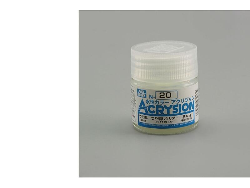Gunze - Acrysion - N020 - Flat Clear - Matný lak 10ml