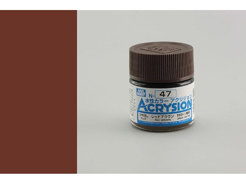 Gunze - Acrysion - N047 - Red Brown - Červeno hnědá 10ml