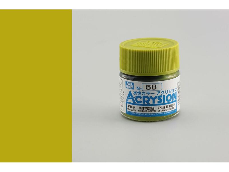 Gunze - Acrysion - N058 - Interior Green - Interiérová zelená 10ml