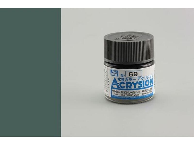 Gunze - Acrysion - N069 - RLM75 Gray - Šedá 10ml