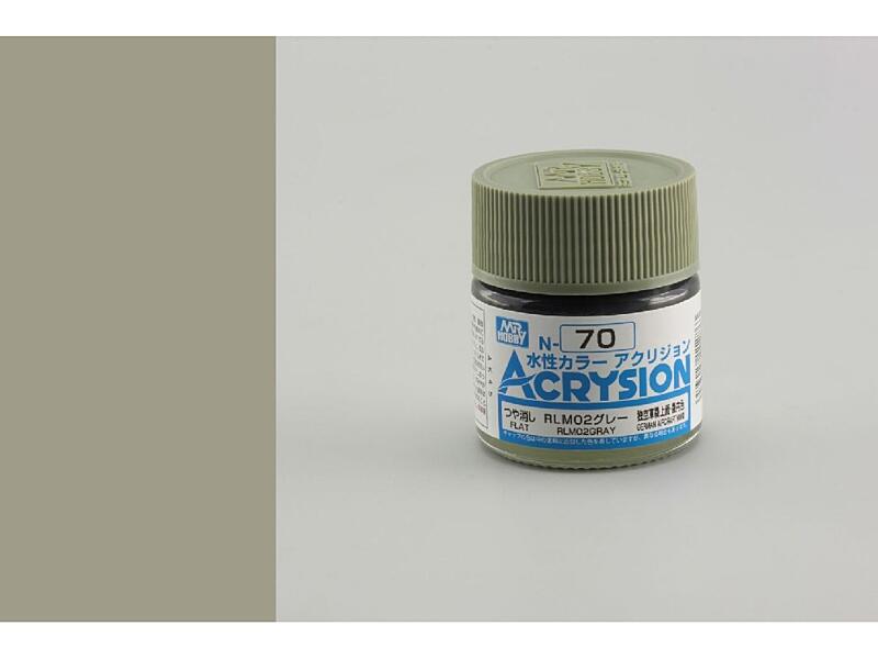 Gunze - Acrysion - N070 - RLM02 Gray - Šedá 10ml