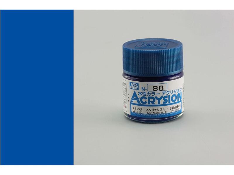 Gunze - Acrysion - N088 - Metallic Blue - Kovově modrá 10ml