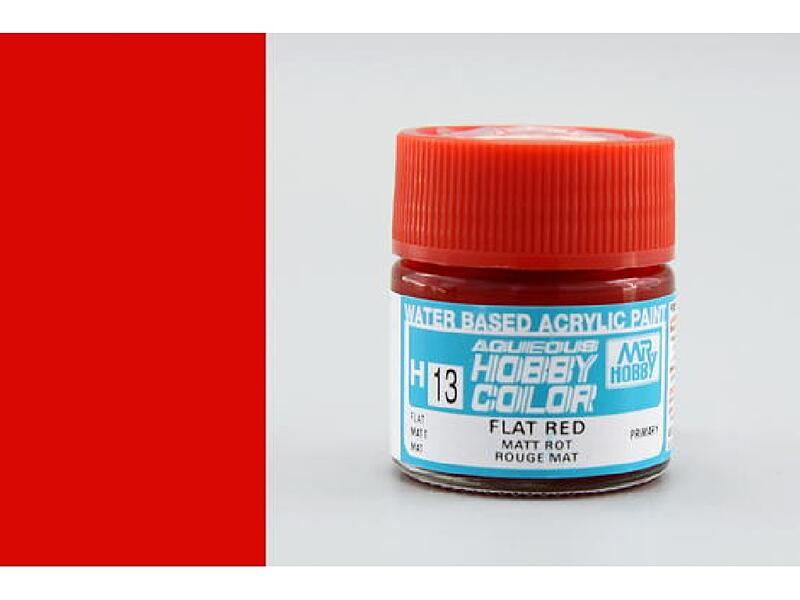 Gunze - Aqueous - H013 - Flat Red - Matná červená 10ml