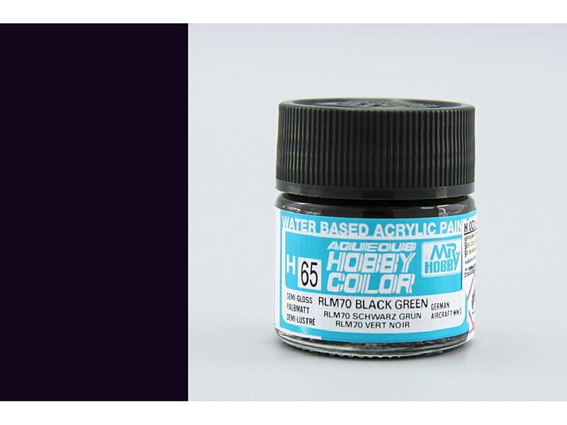 Gunze - Aqueous - H065 - RLM70 Black Green - Černo zelená 10ml