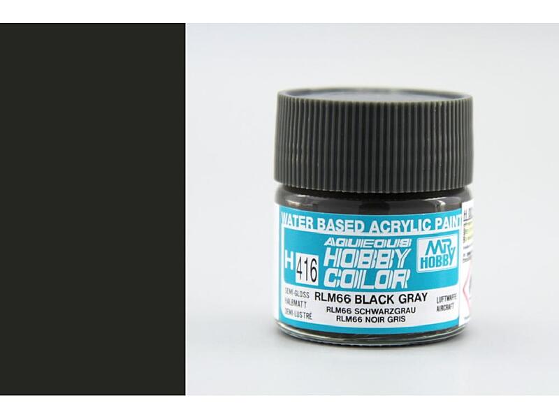 Gunze - Aqueous - H416 - RLM66 Black Gray - Černo šedá 10ml