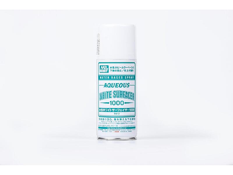 Gunze - B612 - Aqueous White Surfacer 1000 Spray - stříkací tmel bílý 170ml