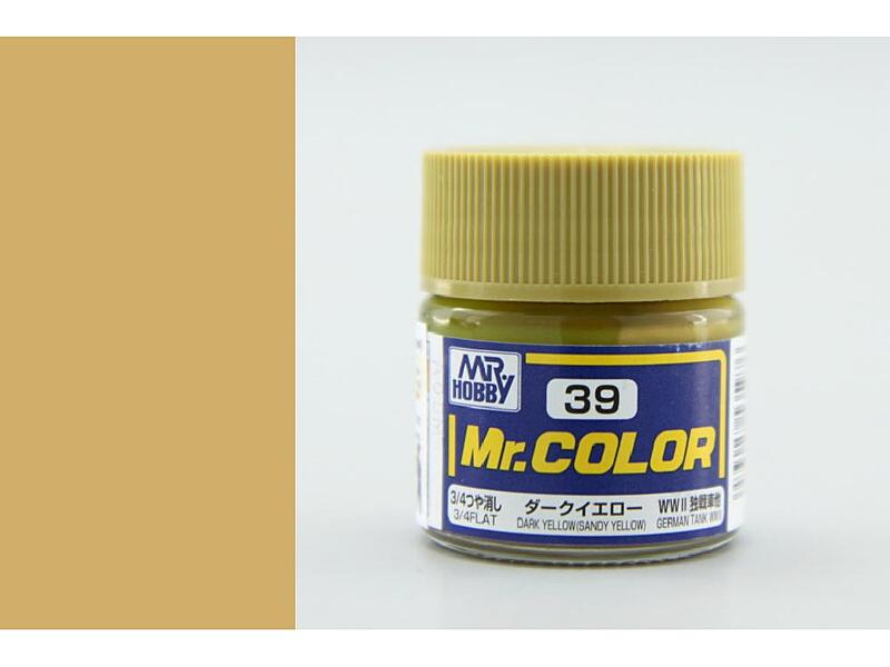 Gunze - Mr.Color - C039 - Dark Yellow (Sandy Yellow) - Pískově žlutá 10ml
