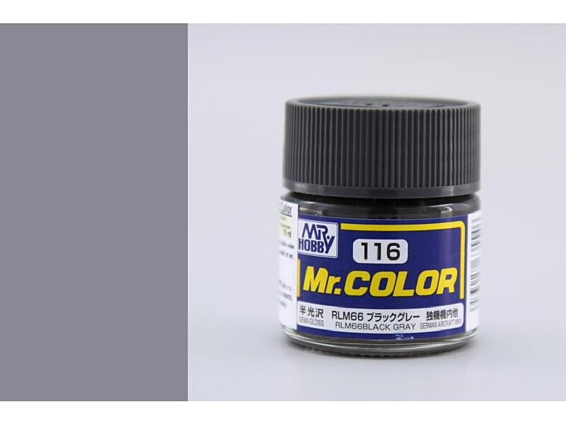 Gunze - Mr.Color - C116 - RLM66 Black Gray - Černo šedá 10ml