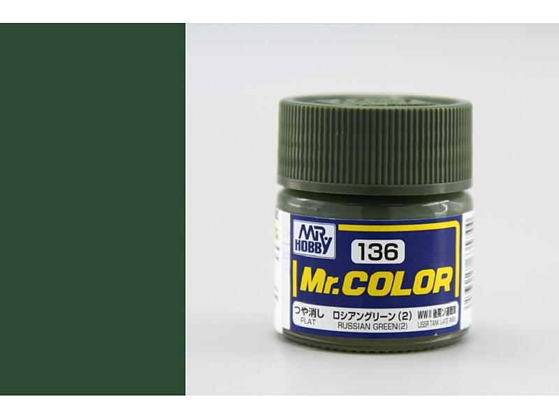 Gunze - Mr.Color - C136 - Russian Green(2) - Ruská zelená 10ml