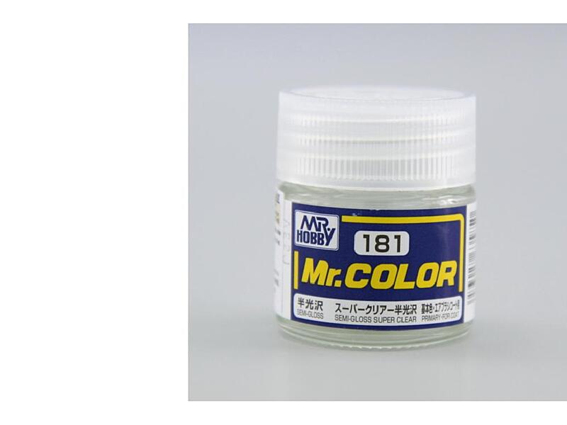 Gunze - Mr.Color - C181 - Semi-Gloss Super Clear - Pololesklý lak 10ml