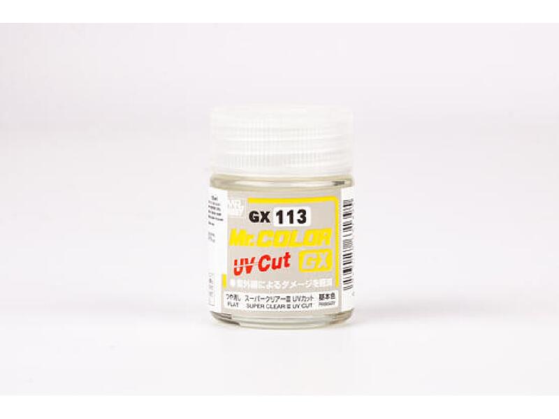 Gunze - Mr.Color GX - GX113 - Super Clear III UV Cut Flat 18ml