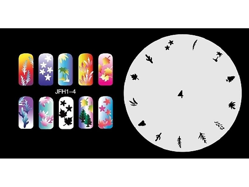 Šablona na nehty (airbrush nail art) JFH01-004